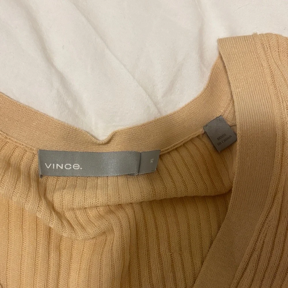 Tan Ribbed Button-Up Top - Picture 5 of 6